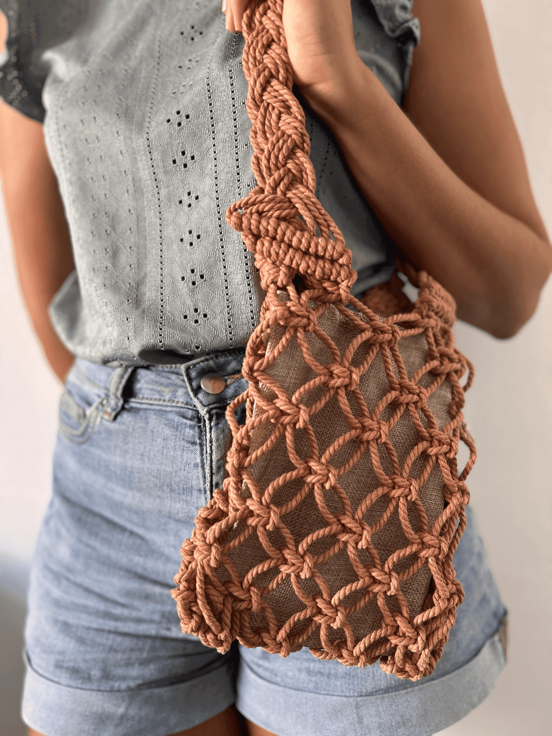 Bolso Pandora de Macramé Hecho a Mano Crisajewel