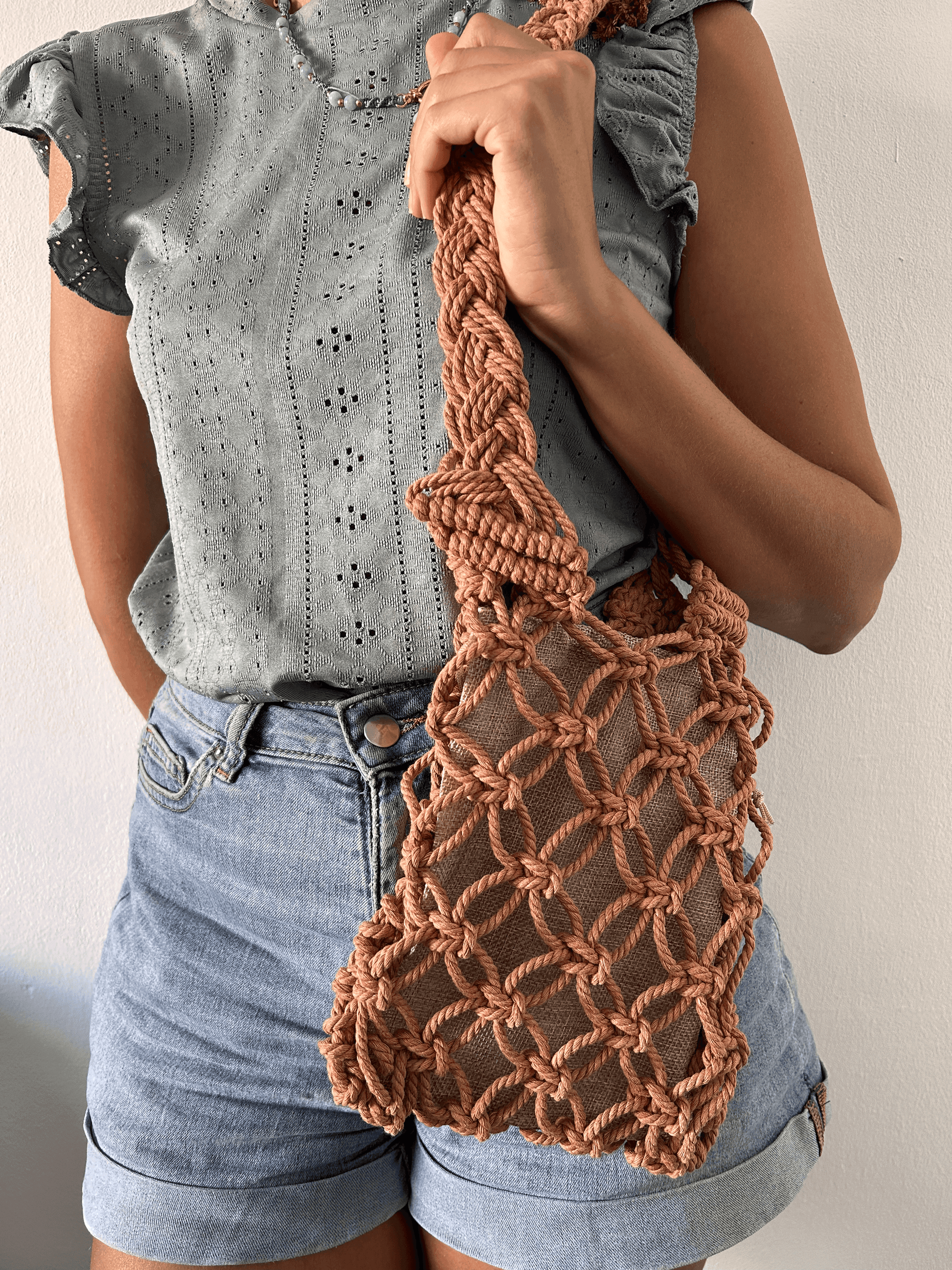 Bolso Pandora de Macramé Hecho a Mano Crisajewel - Main Image