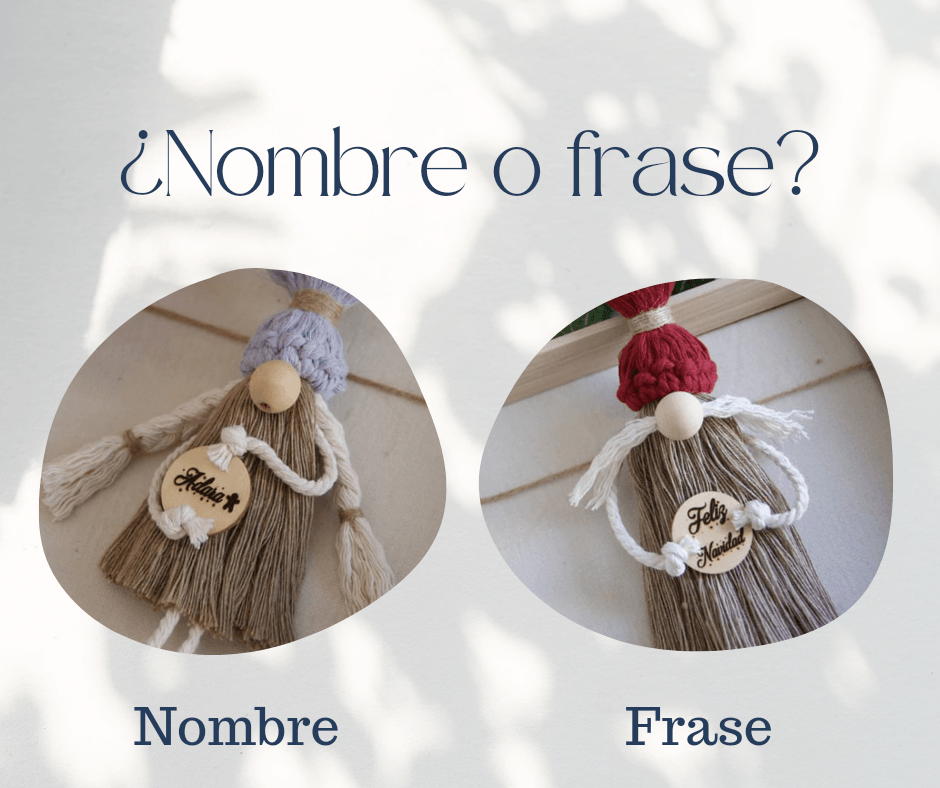 Gnomos navideños personalizados