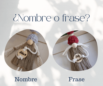 Gnomos navideños personalizados