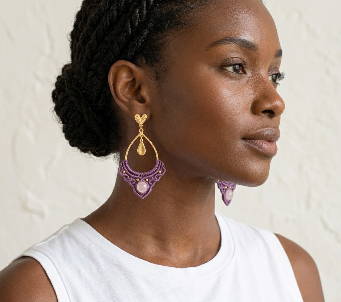pendientes dorados