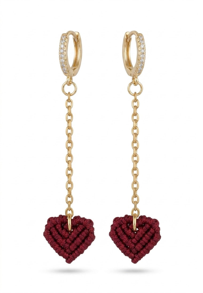 pendientes largos y originales