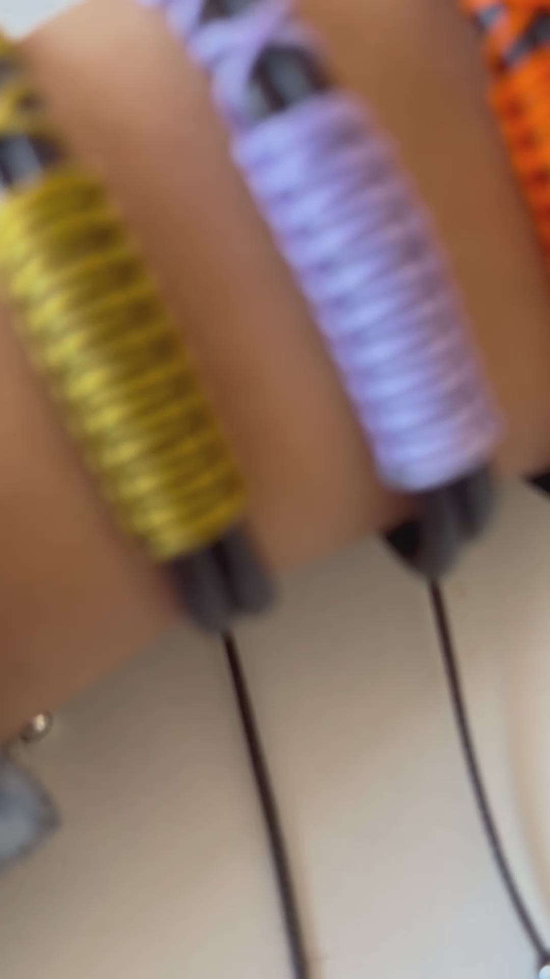 pulseras de cuero y nailon hechas a mano en españa coloridas para hombre